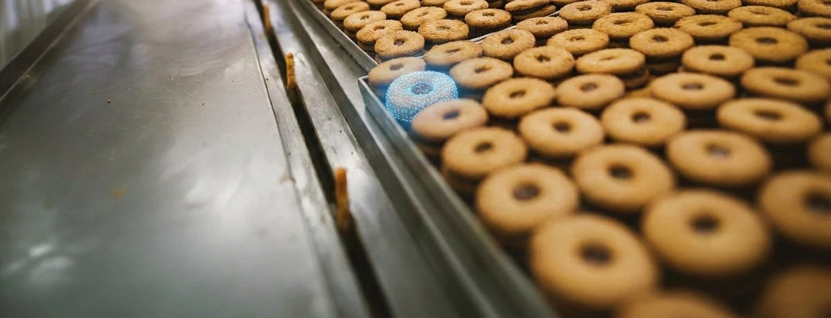 Biscuit production line quality check